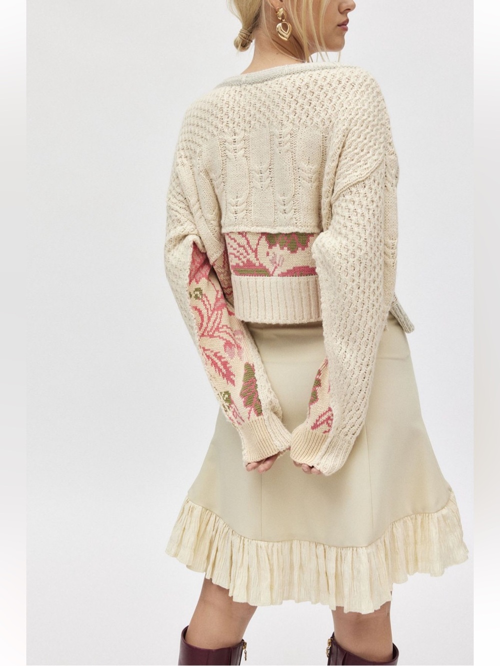 Urban Outfitters Rosemary Crafty Knit Pullover Sweater - Picture 3 of 8